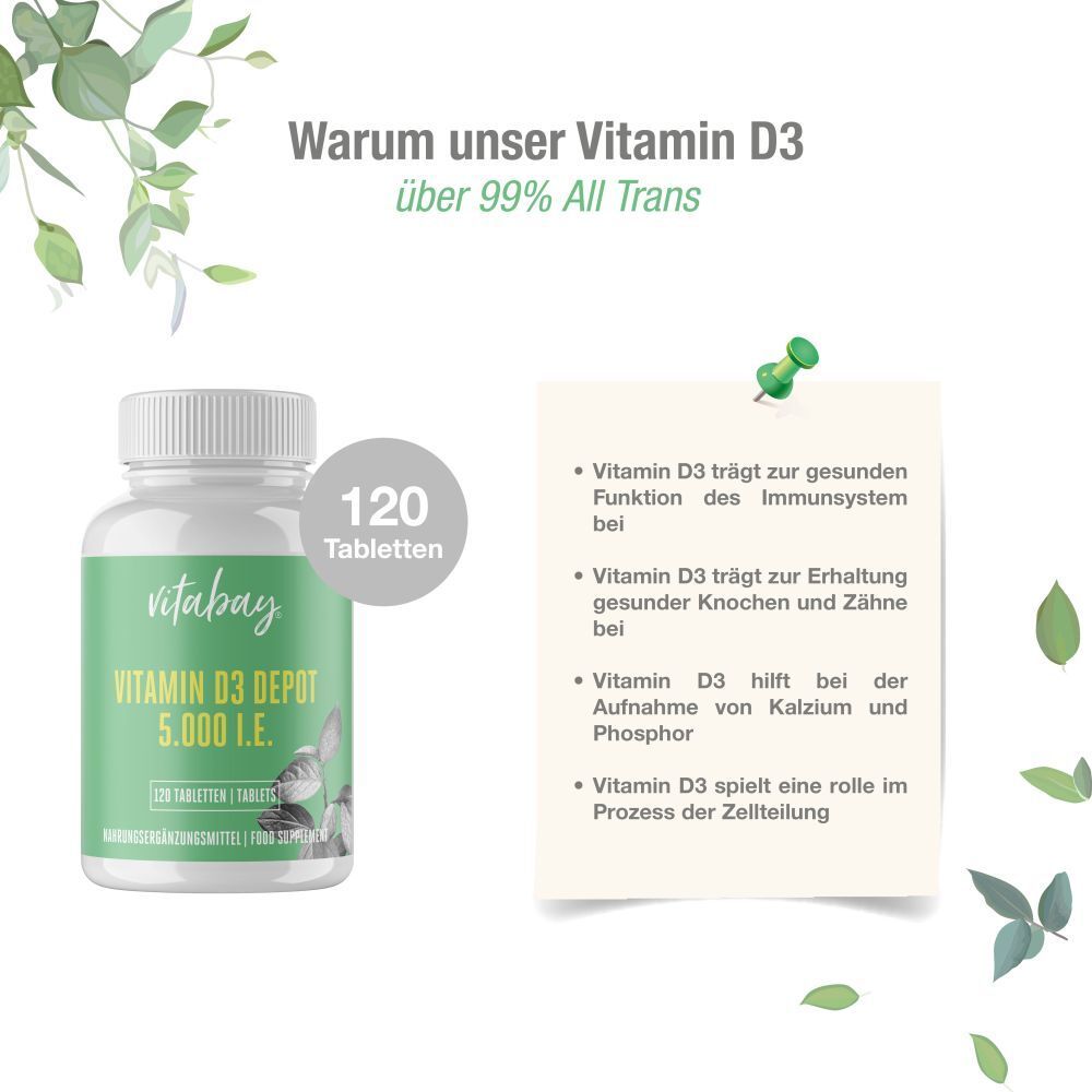 vitabay® Vitamin D3 Depot 5.000 I.E.