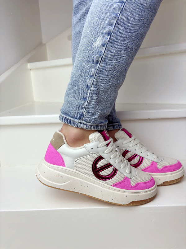 No Name - Sneakers BRIDGET Pink/White