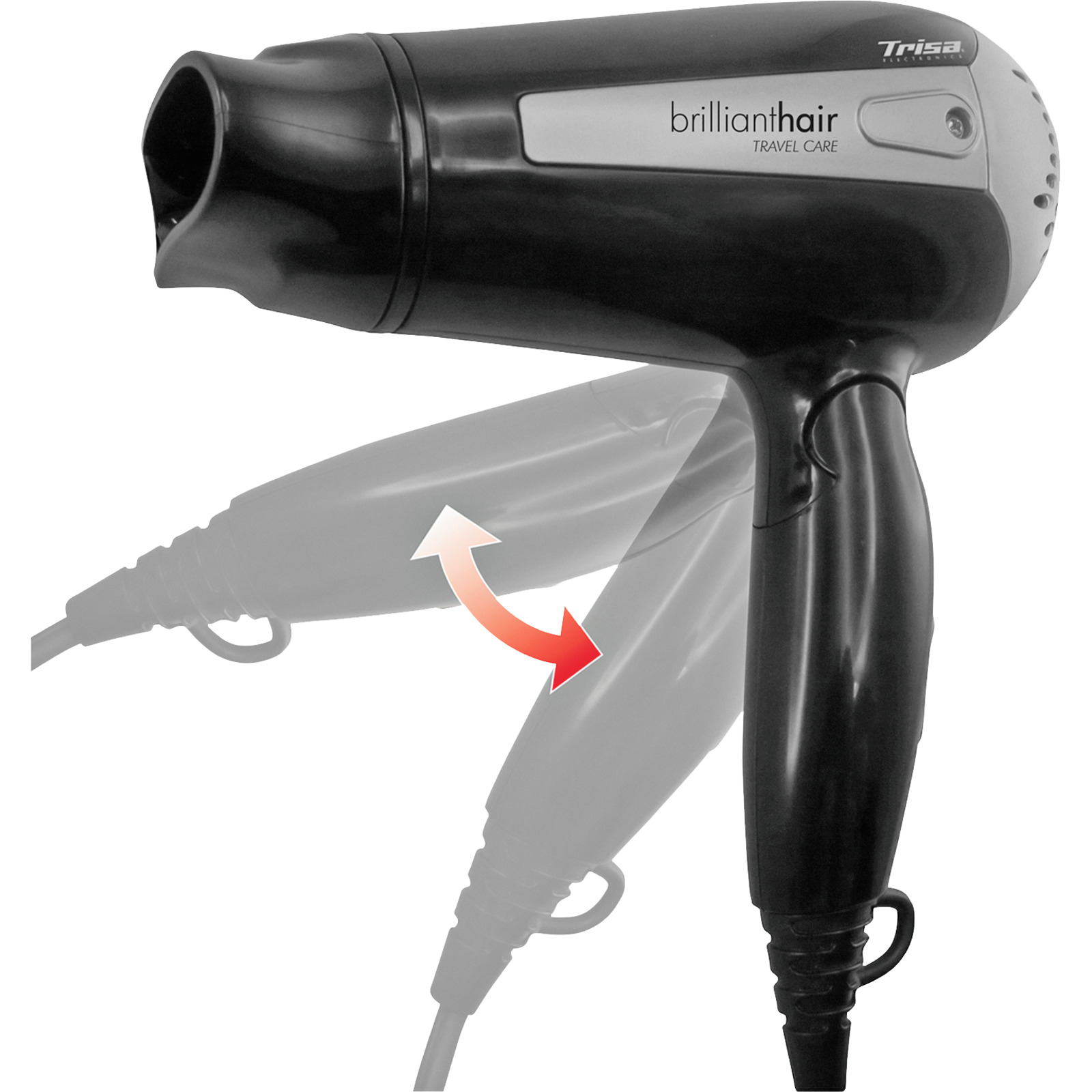 Trisa Reiseföhn Brilliant Hair travel care silber