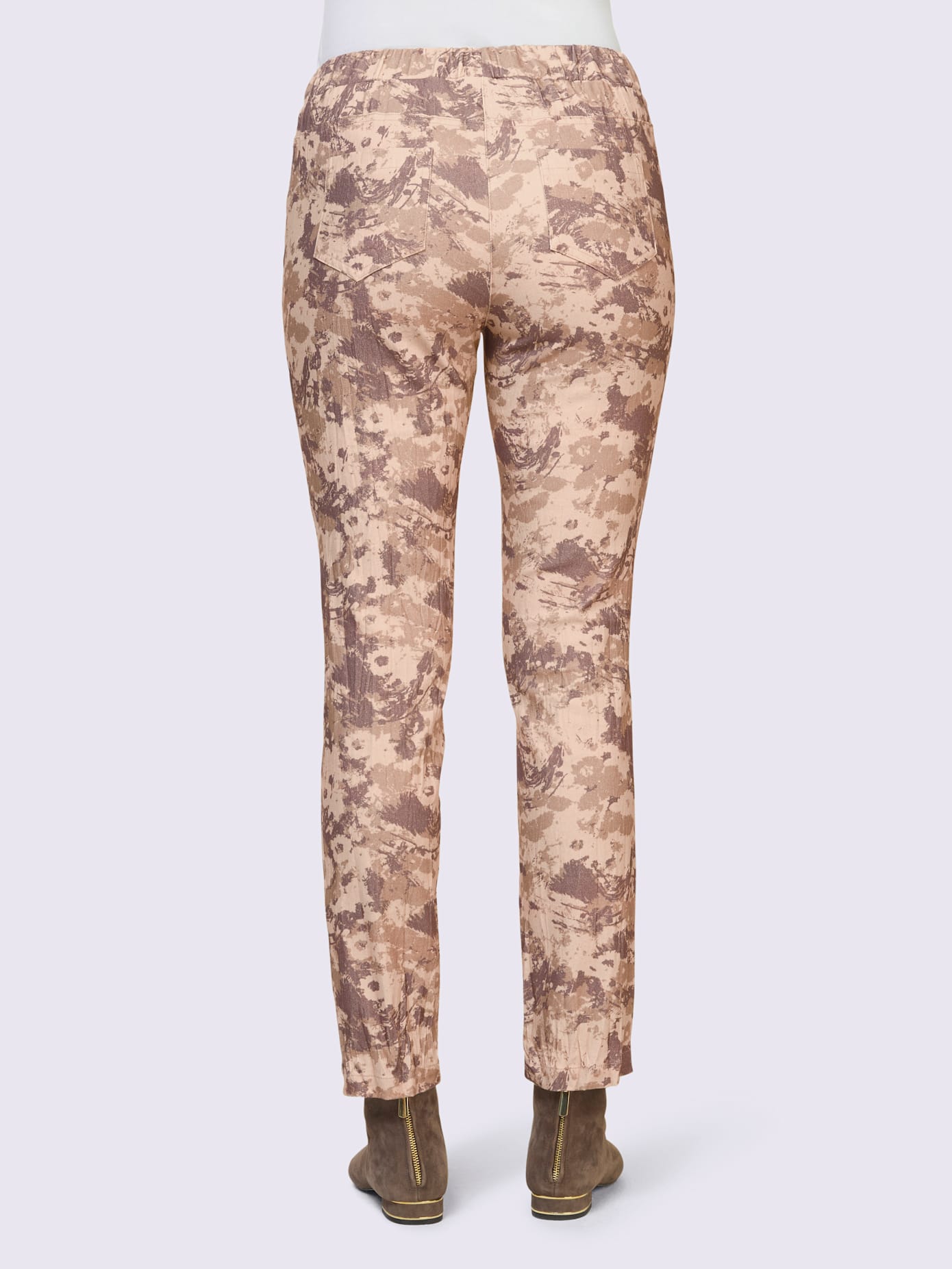 Pantalon imprimé ceinture élastique confortable
