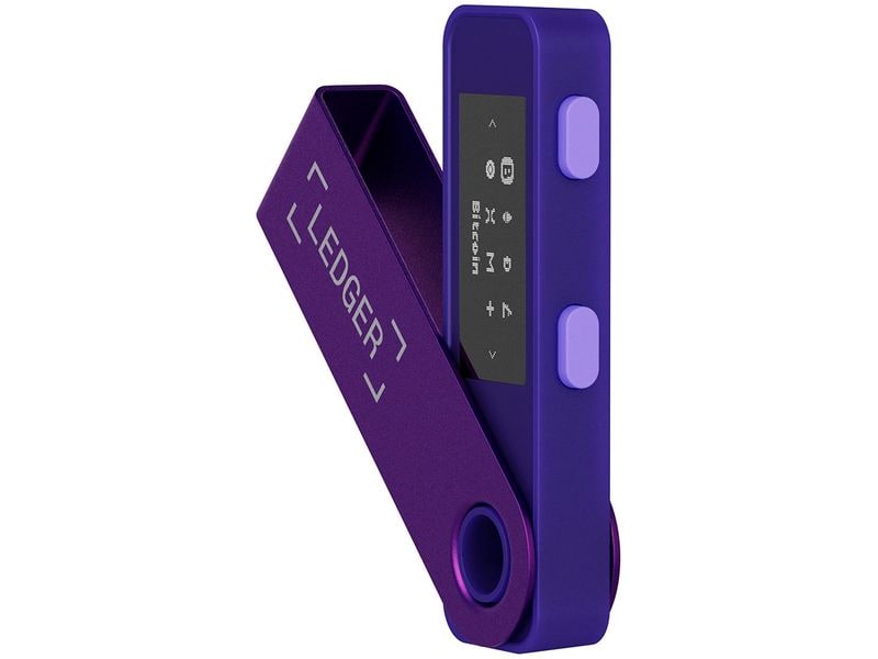 Ledger Nano S Plus Amethyst Purple Crypto-Hardware-Wallet zum Kaufen, Verwalten und Vermehren digitaler Vermögenswerte