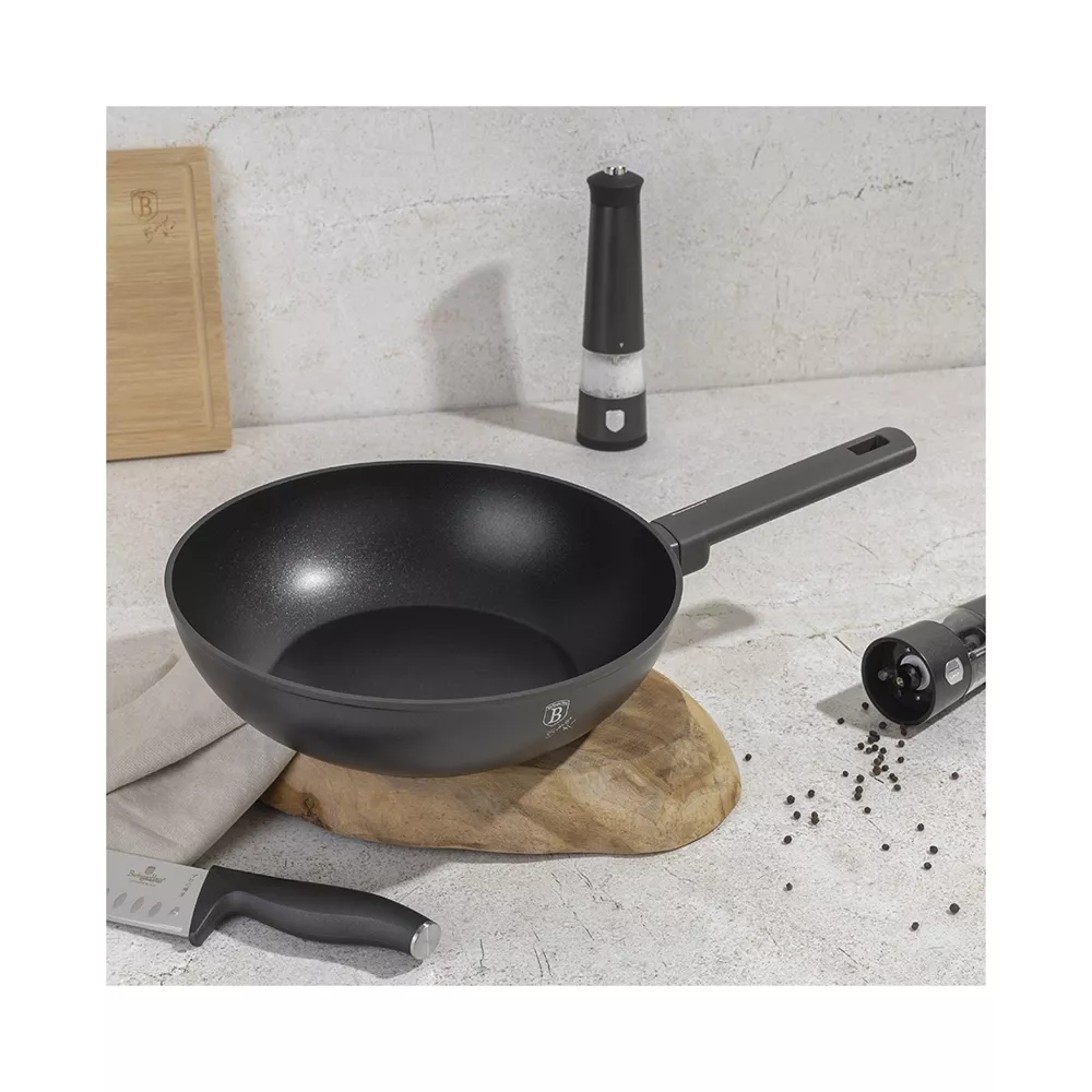 Berlinger Haus Wok Bratpfanne Ø 28 cm Anthracite Collection