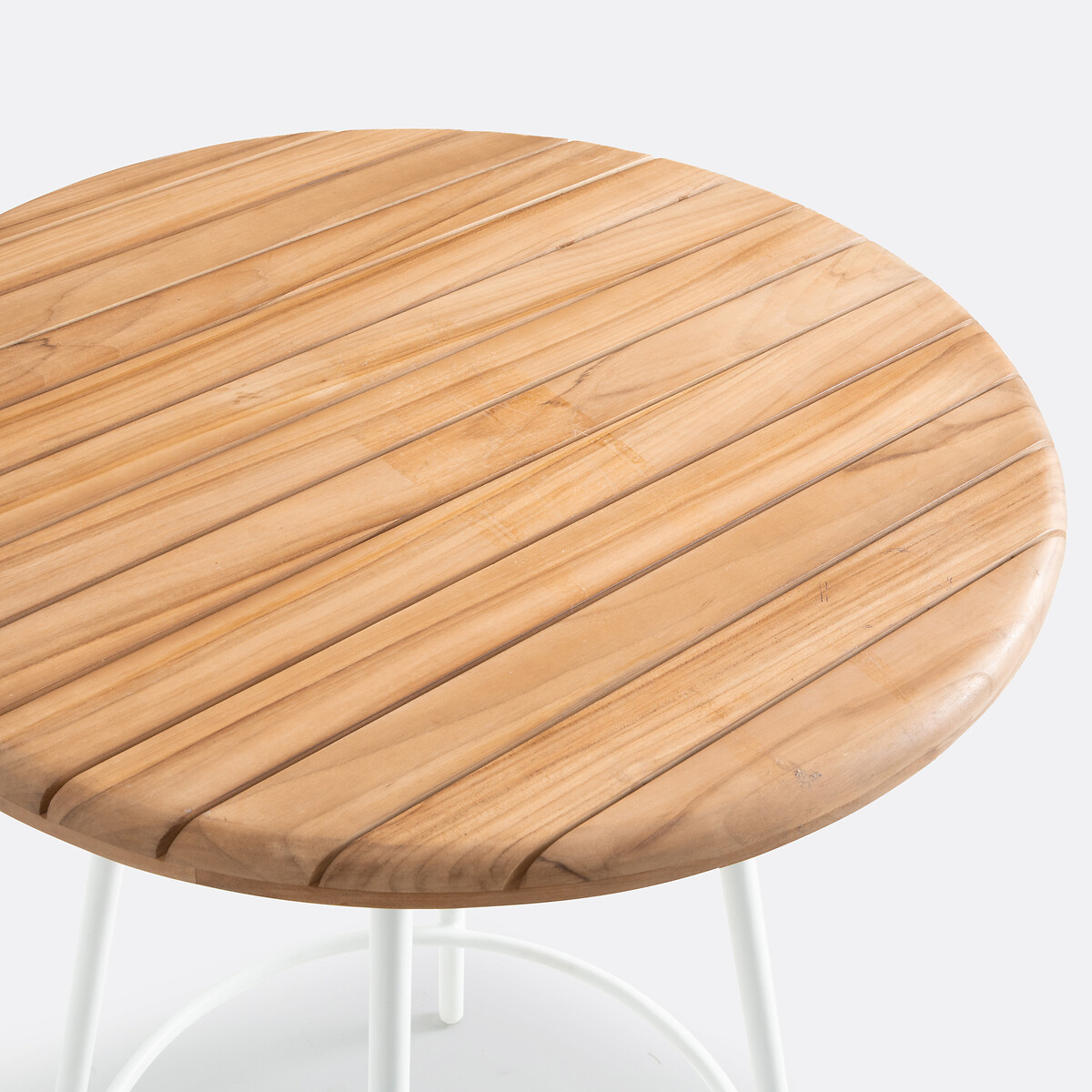LA REDOUTE INTERIEURS<br>Mesa alta para jardim em alumínio e teca, Chassagne