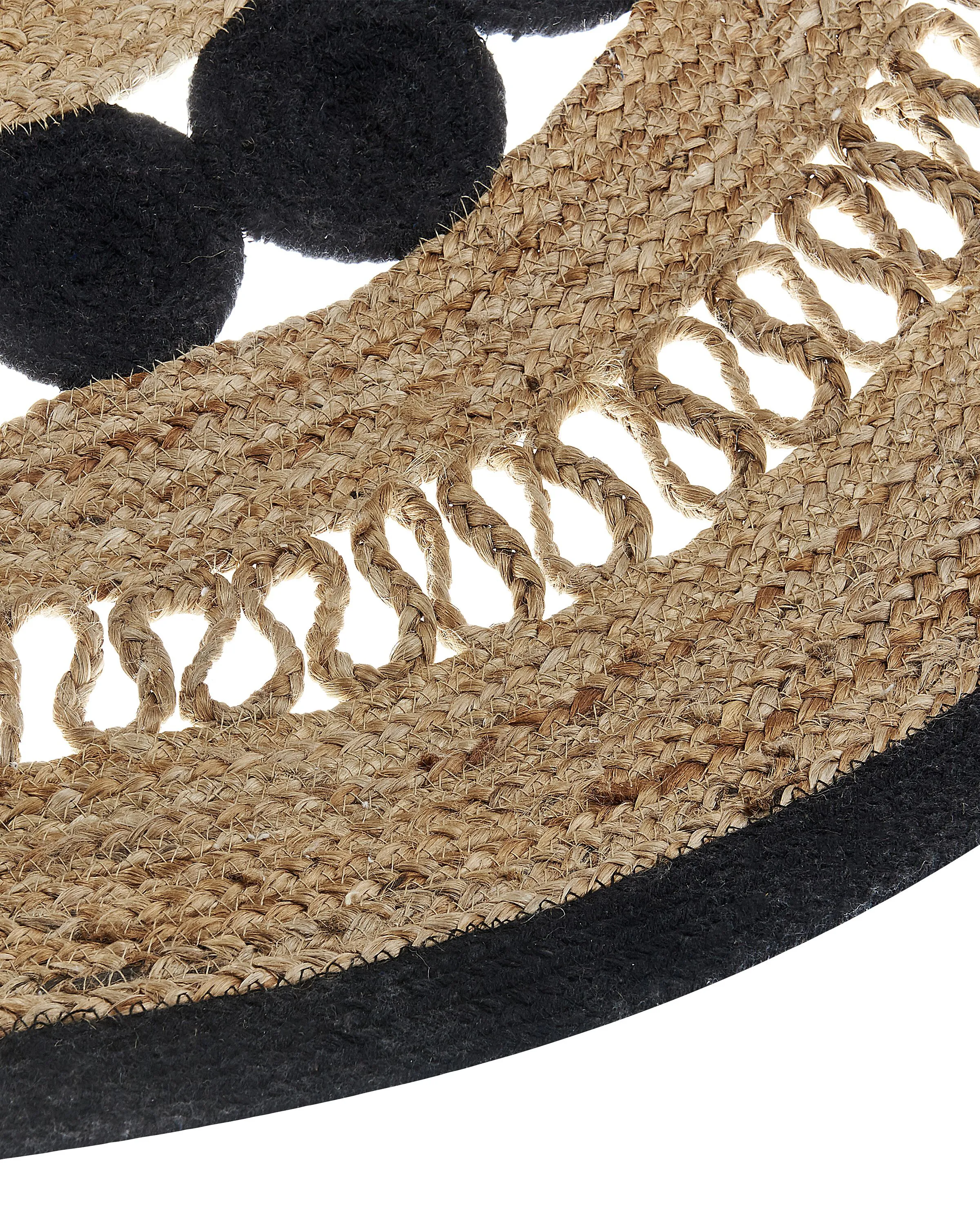 Vloerkleed YOZGAT Beige ø 120 cm Jute