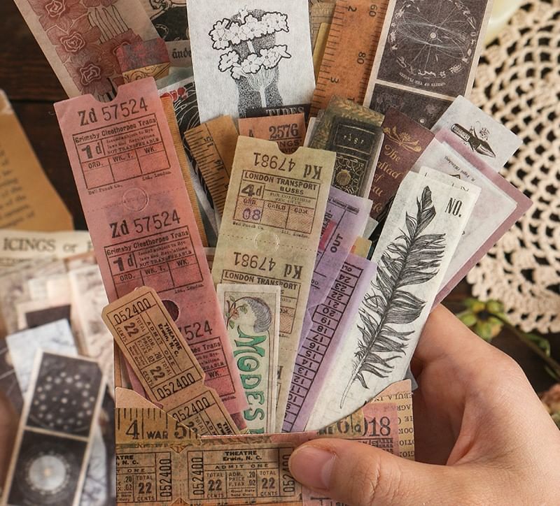 Baburu - Vintage Print Sticker (Diverse ontwerpen)