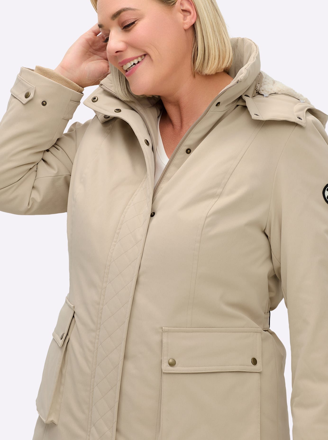 Sheego Parka mit Kapuze
