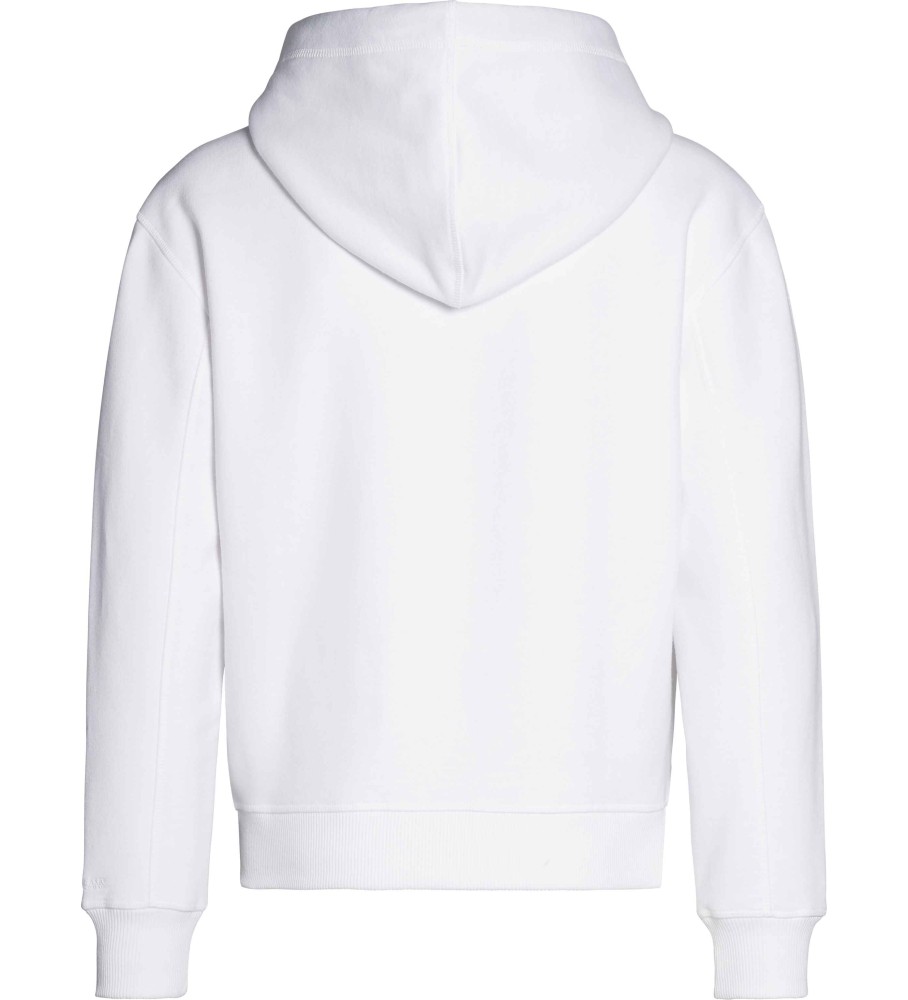 Moletom Calvin Klein Jeans em mistura de algodão branco
