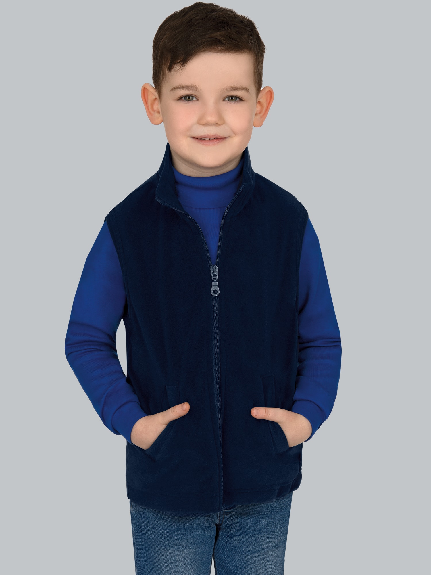 Fleeceweste Navy