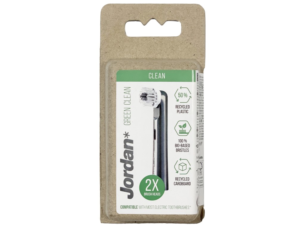 RECARGA ESCOVA ELÉTRICA GREEN CLEAN JORDAN 2 UNIDADES