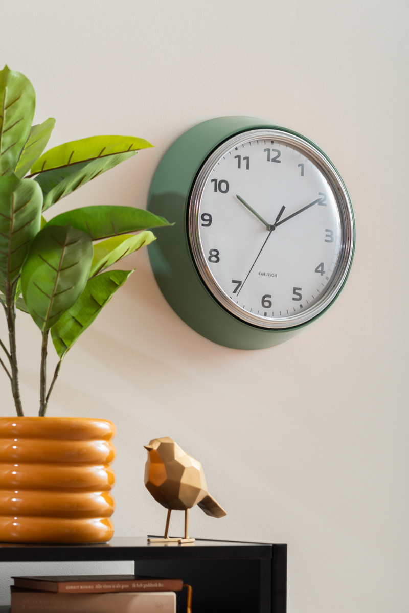 Wall Clock Modern Retro KA6006BK Black