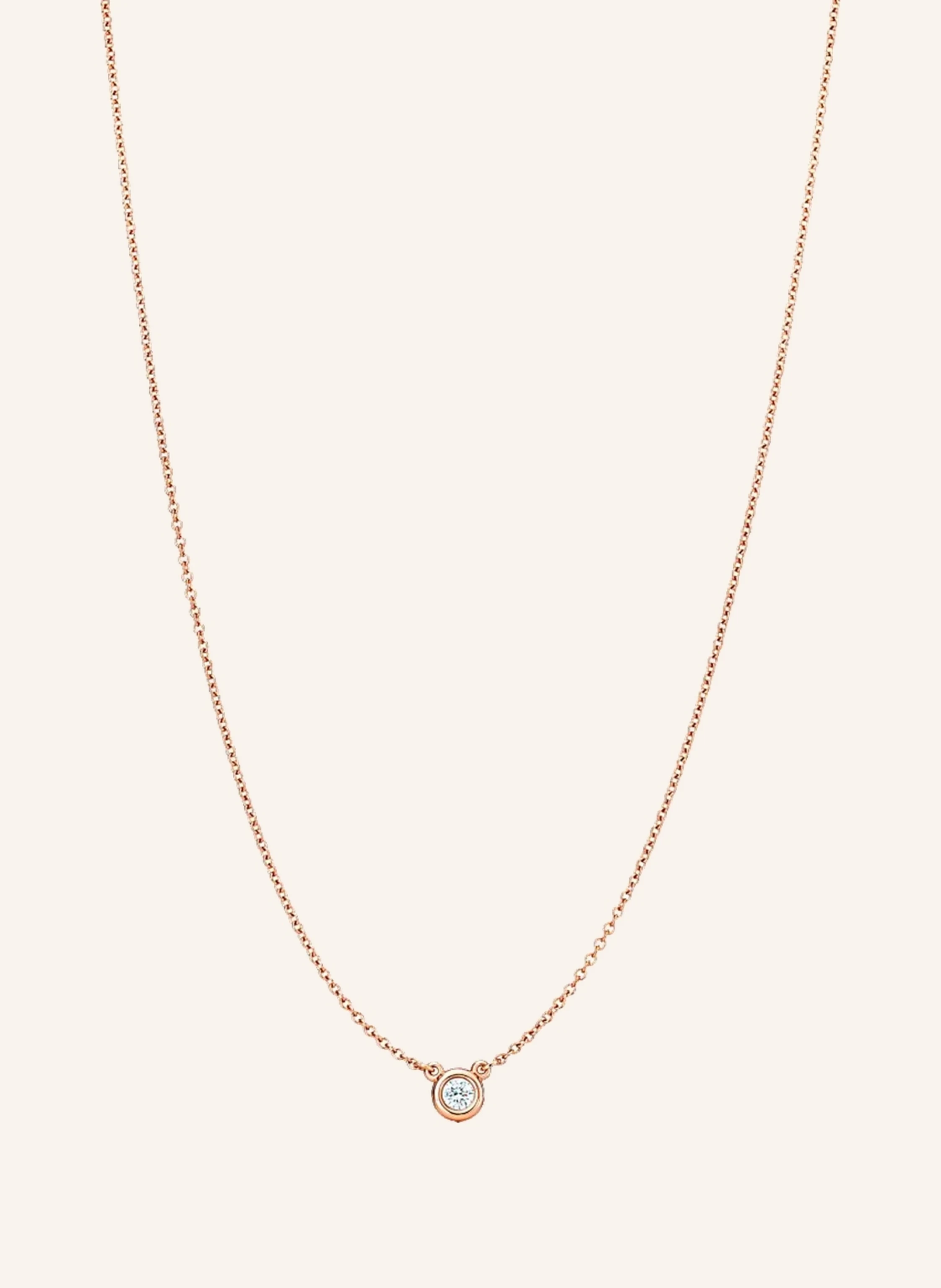 TIFFANY & Co. Elsa Peretti® Diamonds by the Yard® HALSKETTE aus 18 Karat Roségold