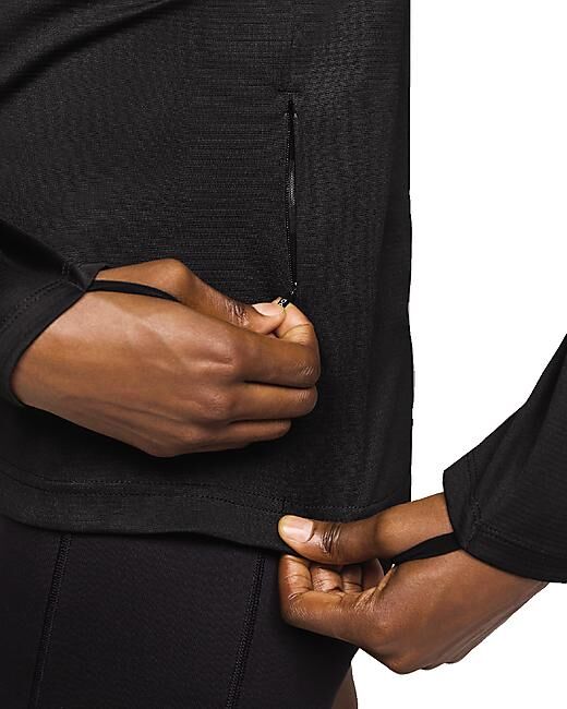 ON RUNNING - T-SHIRT ML DEMI ZIP CLIMATE SHIRT W