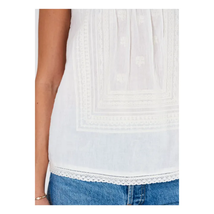 M.A.B.E. Top Bretelles Reba | Blanc