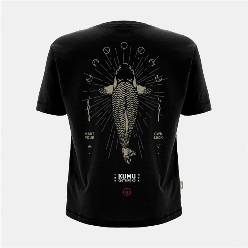 Tee Shirt Manches Courtes Homme Kumu Make Your Own Luck - Noir