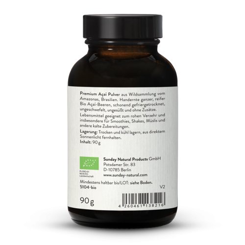 Sunday Natural Products  Bio Acai Pulver