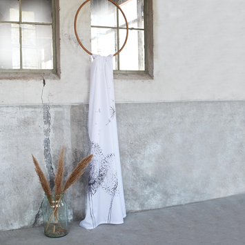 Sealskin douchegordijn flow 180x200cm zwart/wit