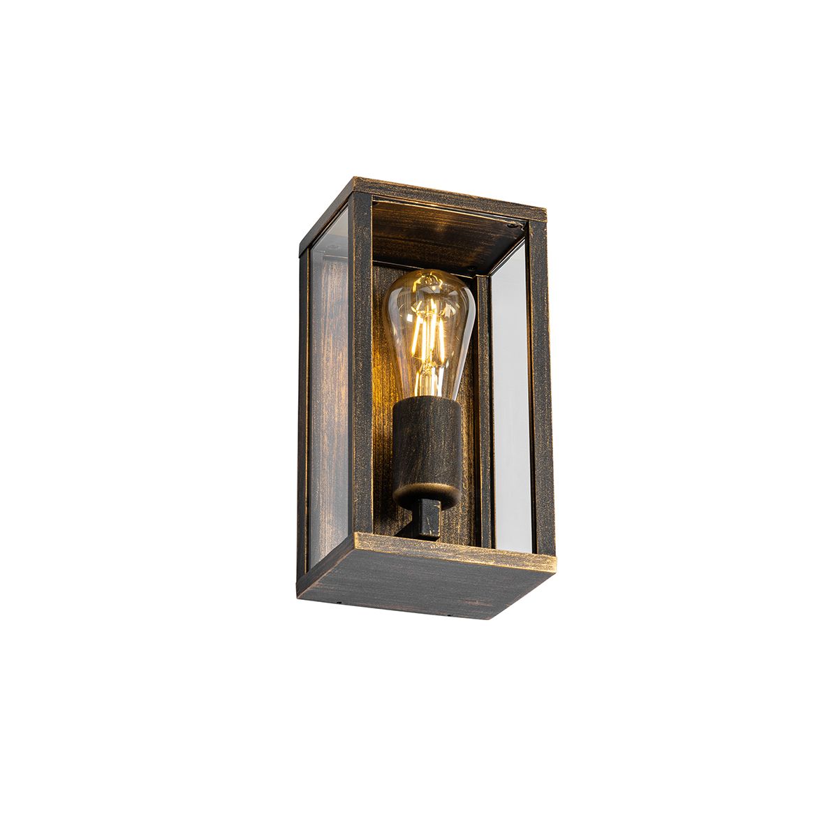 Vintage wandlamp antiek goud 26 cm IP44  - Charlois