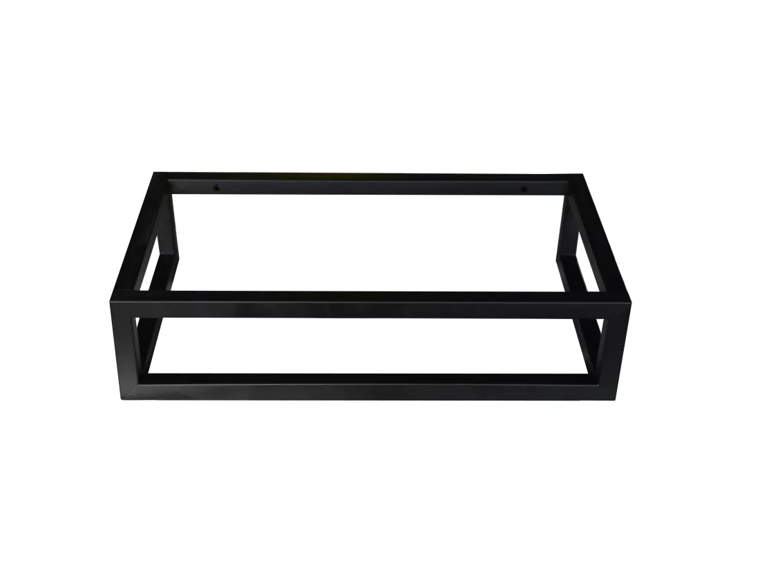 Lave main suspendu en béton avec support - Robinetterie à droite - L40 x l22 cm - UCHAMI