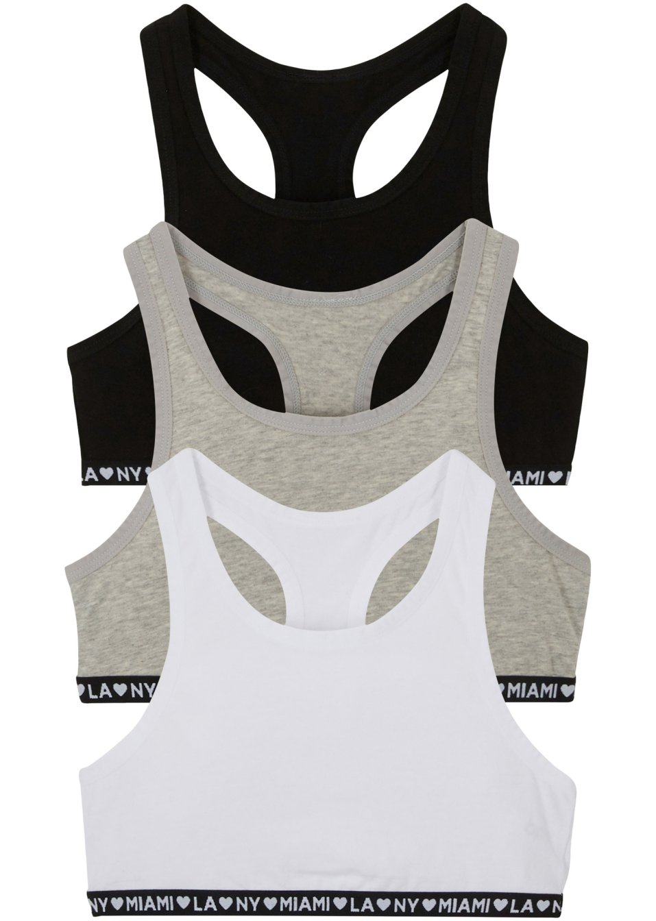 Lot de 3 brassières fille