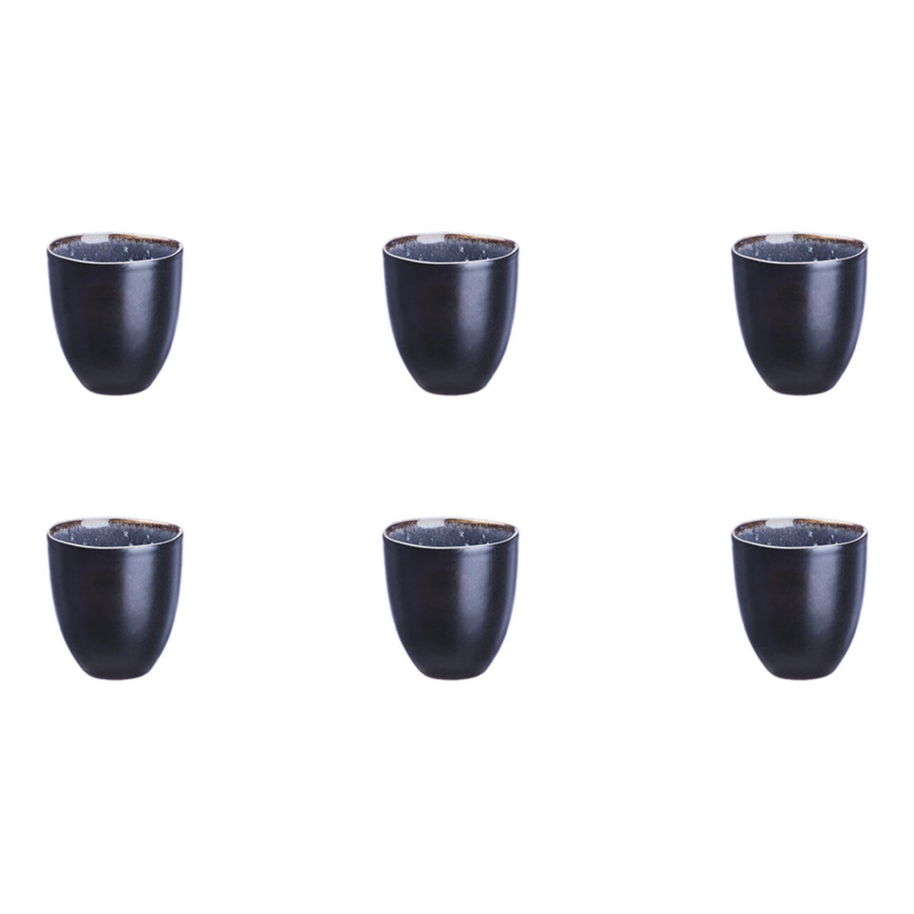 Bjorn 6 Tasses en Grès Iris bleu foncé - 15 cl