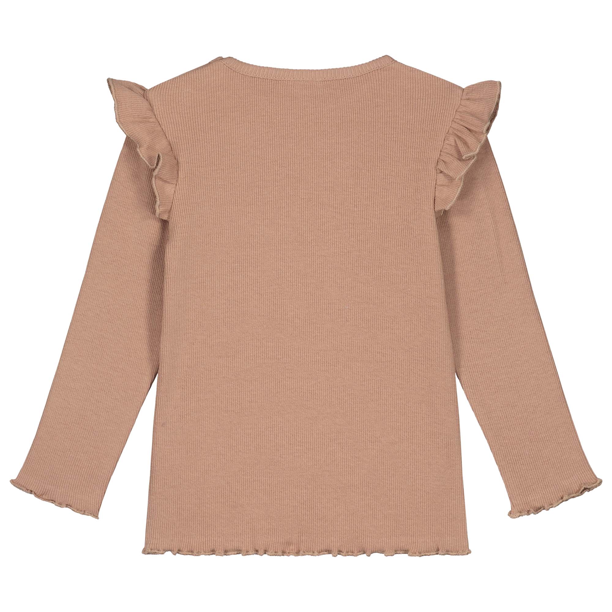 Prénatal baby shirt lange mouwen effen taupe
