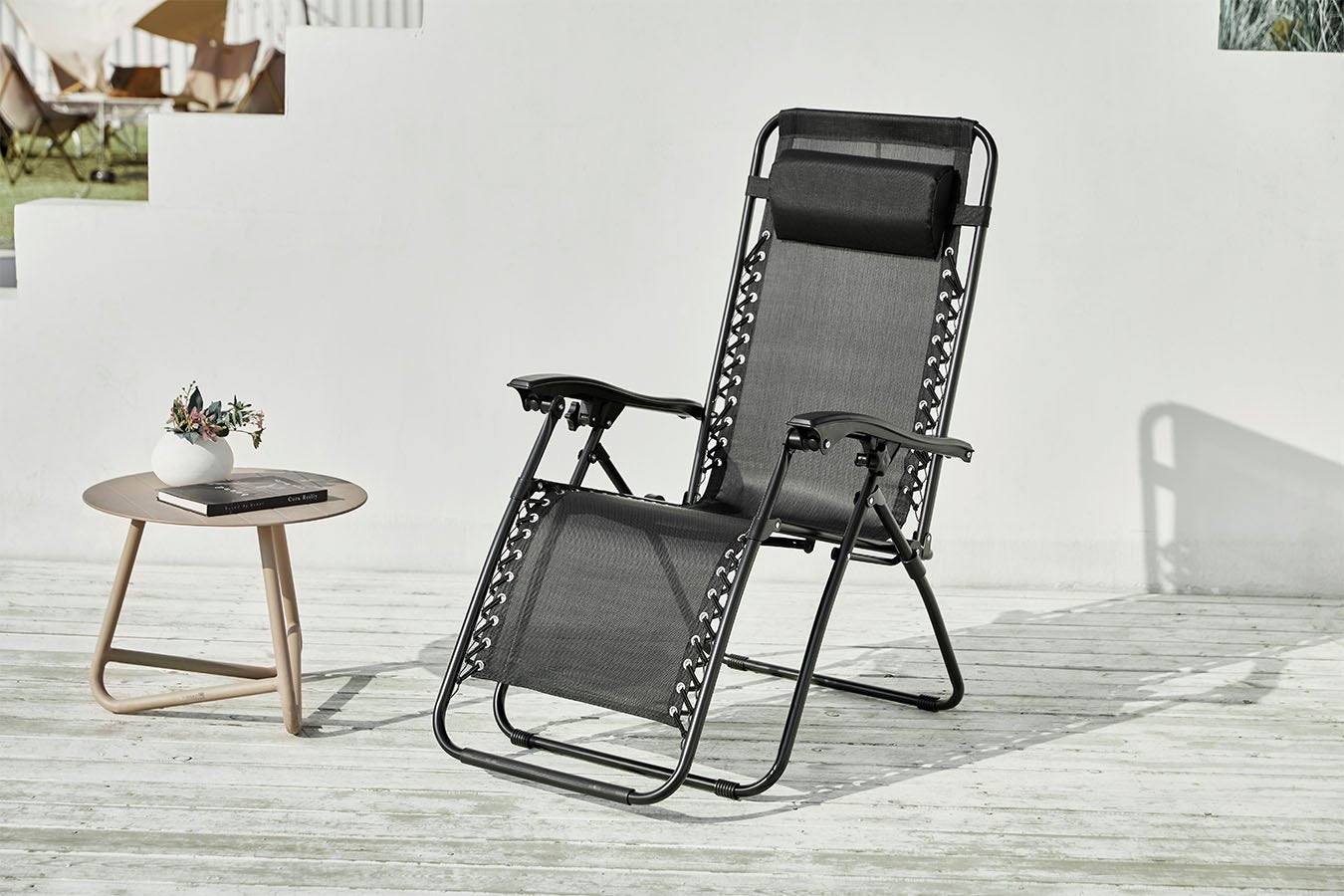 Feel Furniture - Buiten ligstoel - verstelbaar - Zwart