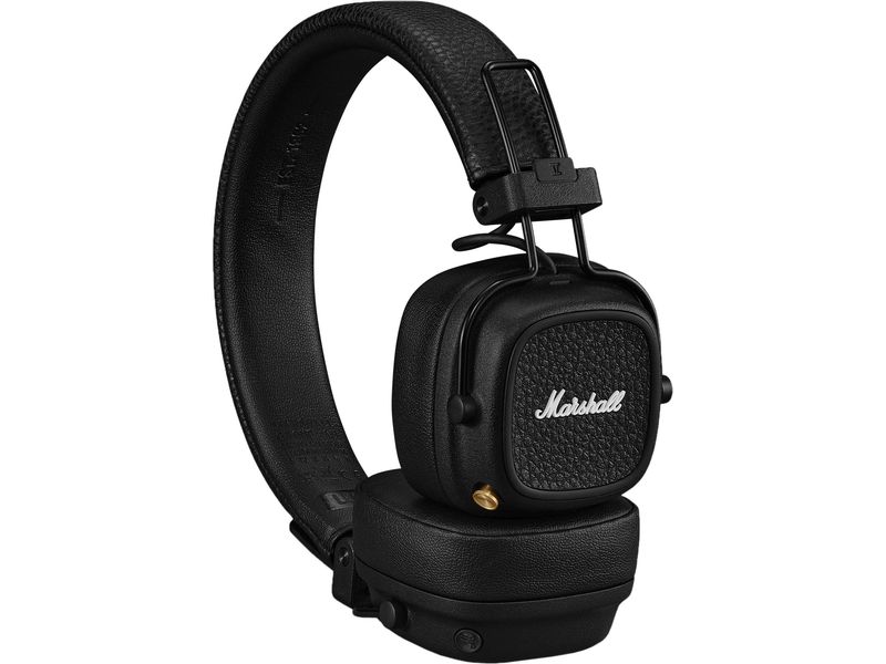 Marshall Wireless On-Ear-Kopfhörer Major V Schwarz Ein Klassiker kehr zurück – Mit bis zu 100 Stunden kabelloser Spieldauer