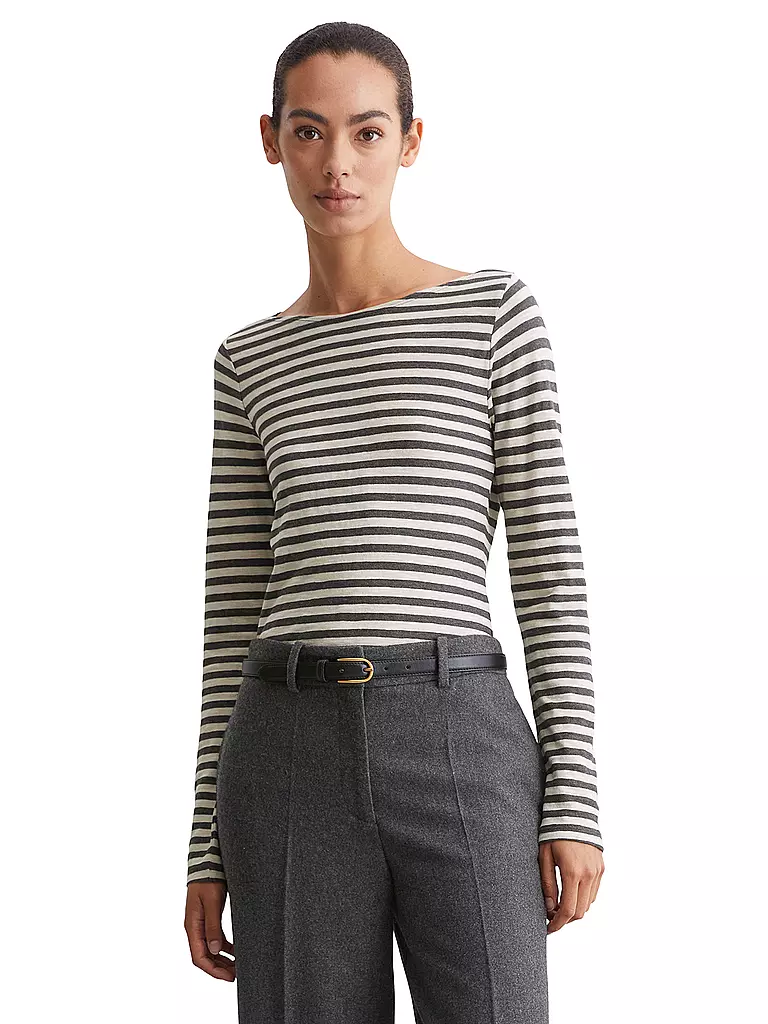 MARC O'POLO Langarmshirt  grau
