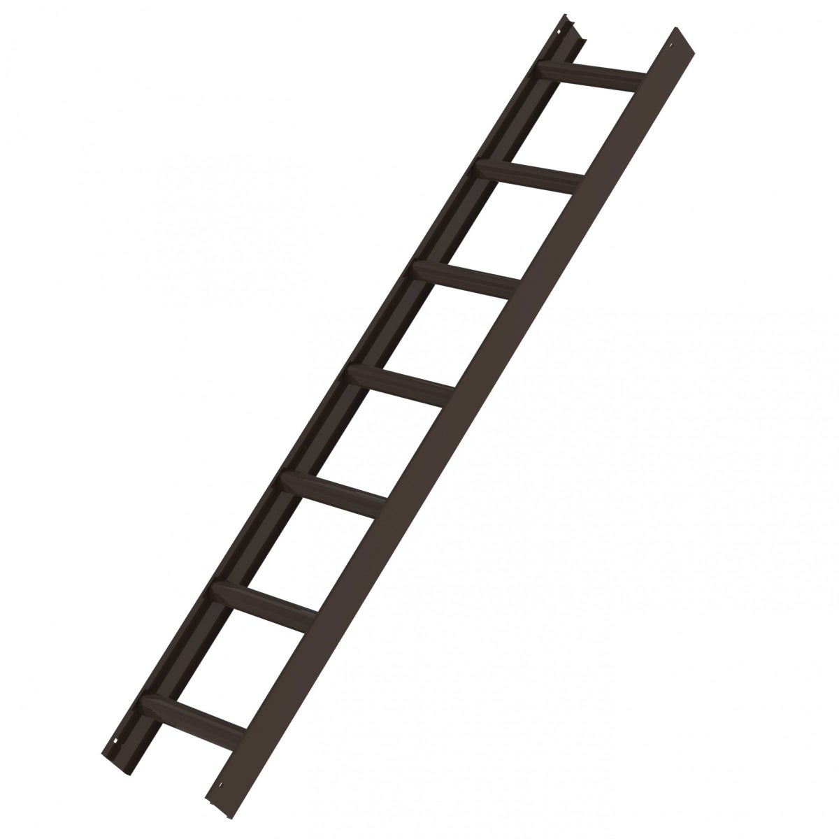 MUNK Aluminium Dakladder, 7 Sporten, Bruin