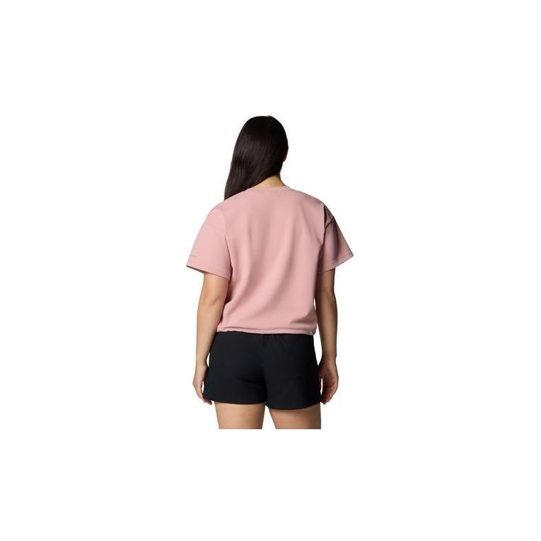 Columbia W Granite Point Knit SS Eraser Pink