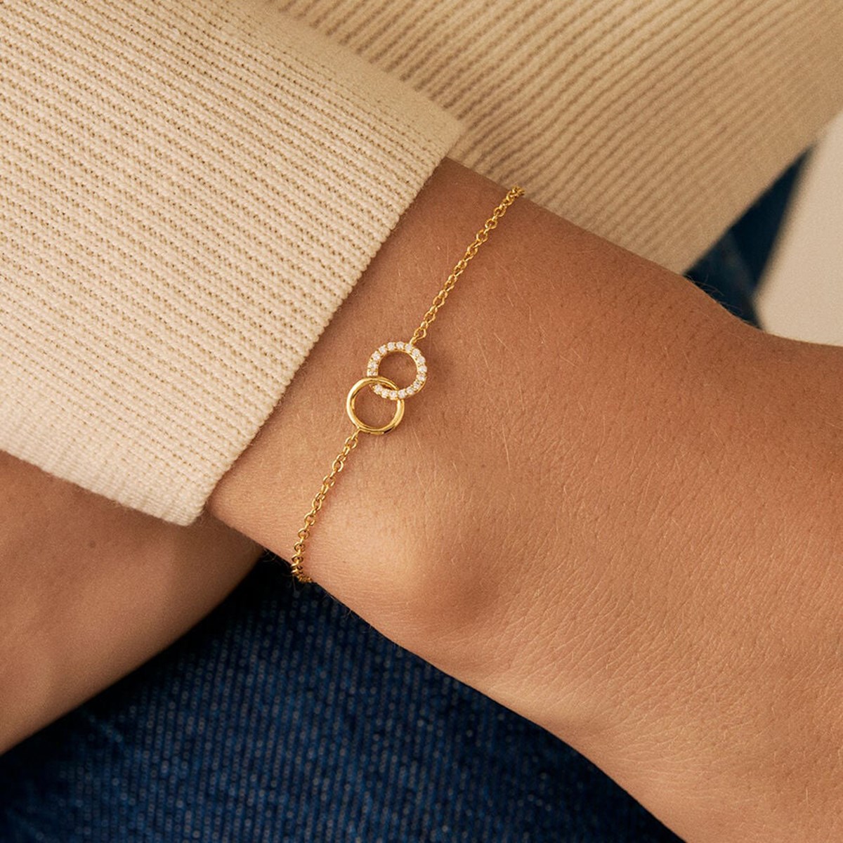 Bracelet Agatha Rondou doré