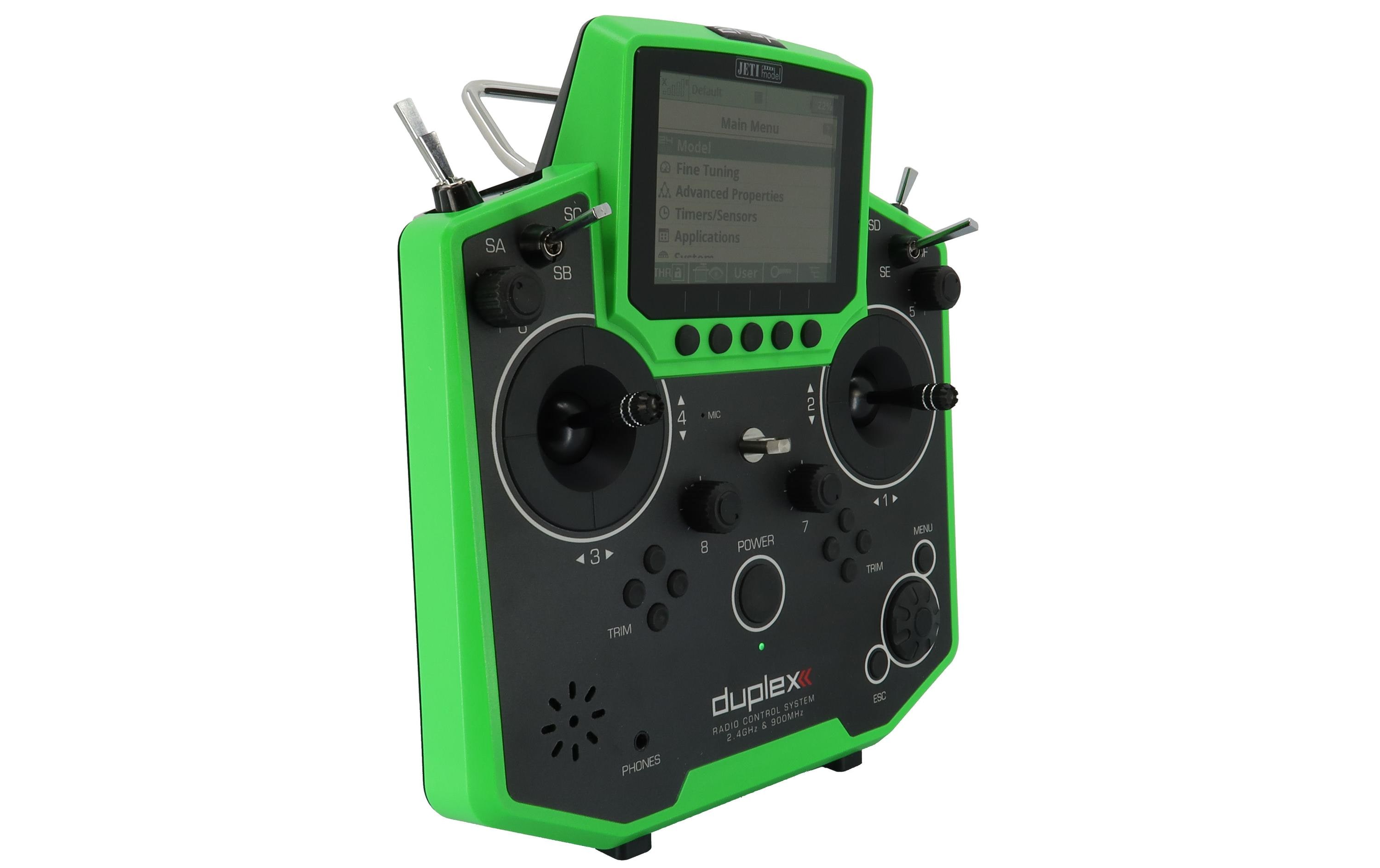 Fernsteuerung Duplex DS-12 EX Grün<br>Handlicher Jeti Duplex 2.4 GHz Sender