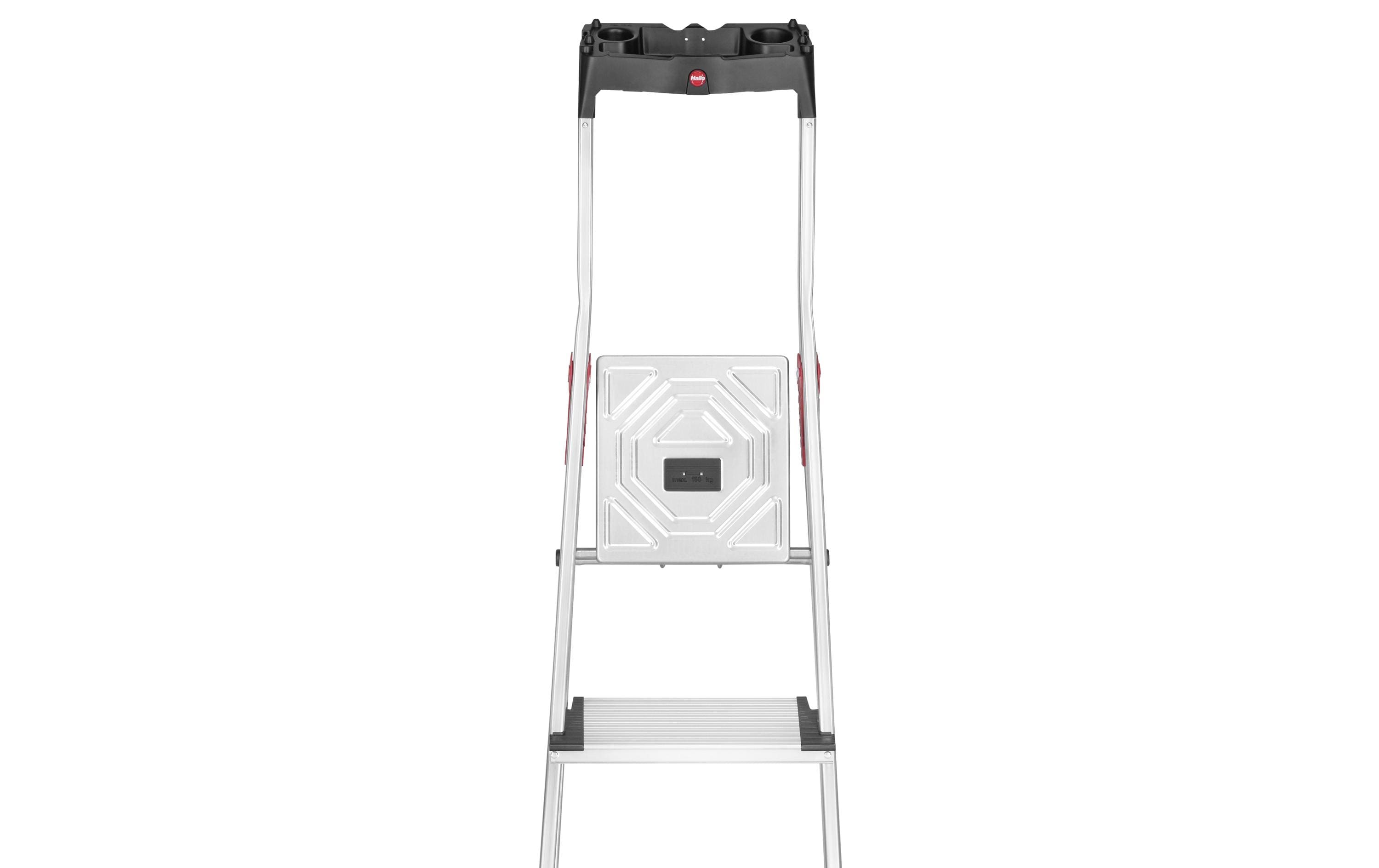 Stehleiter L80 Comfort Line 8 Stufen<br>Die Alu-Sicherheits-Haushaltsleiter mit extra tiefen Stufen