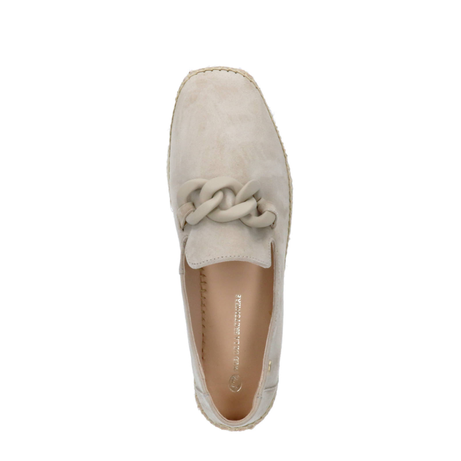 Fred de la Bretoniere June Li  suède espadrilles beige