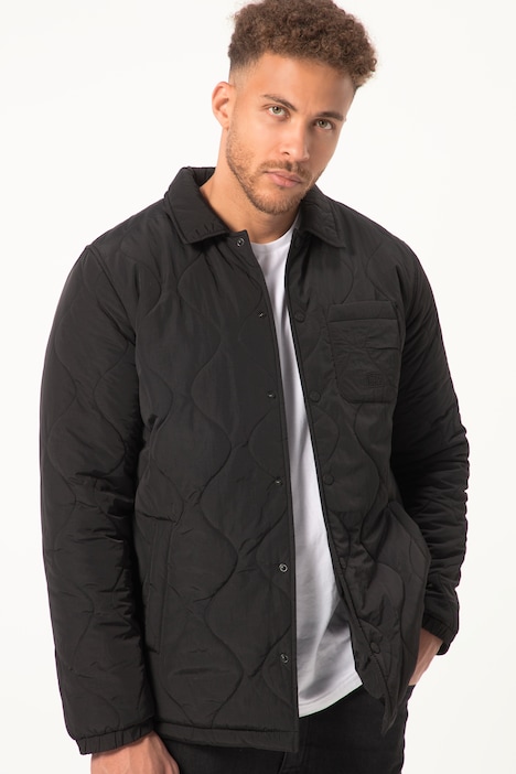 STHUGE Overshirt-Jacke, wattiert, Hemdkragen, bis 8 XL