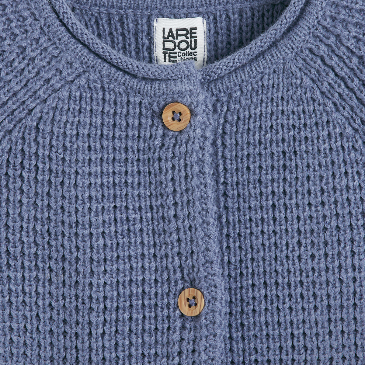 COLEÇÕES LA REDOUTE<br>Colete com gola redonda em tricô grosso