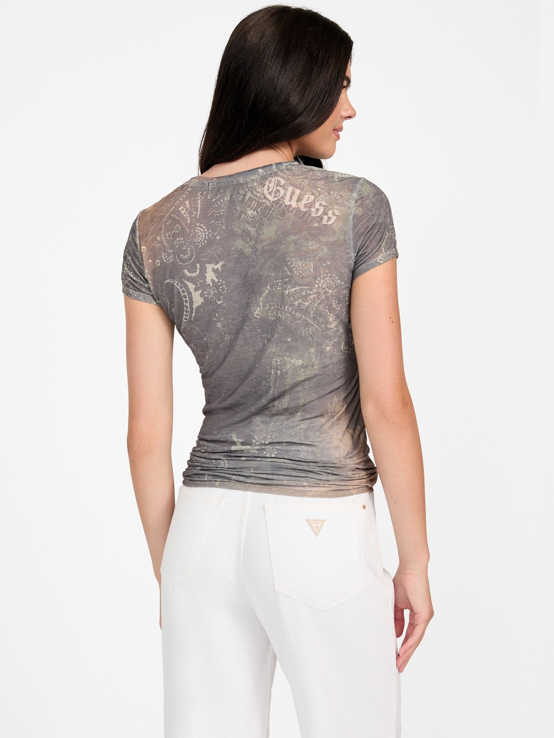 Camiseta Nostalgia Strass Burnout