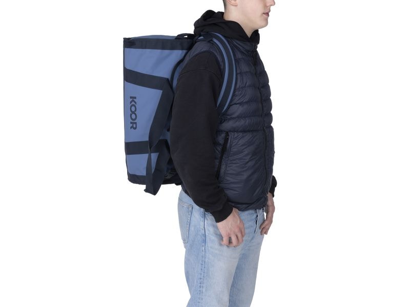 KOOR Duffle Bag Sooma 50 l, Blau Wasserabweisende Reisetasche