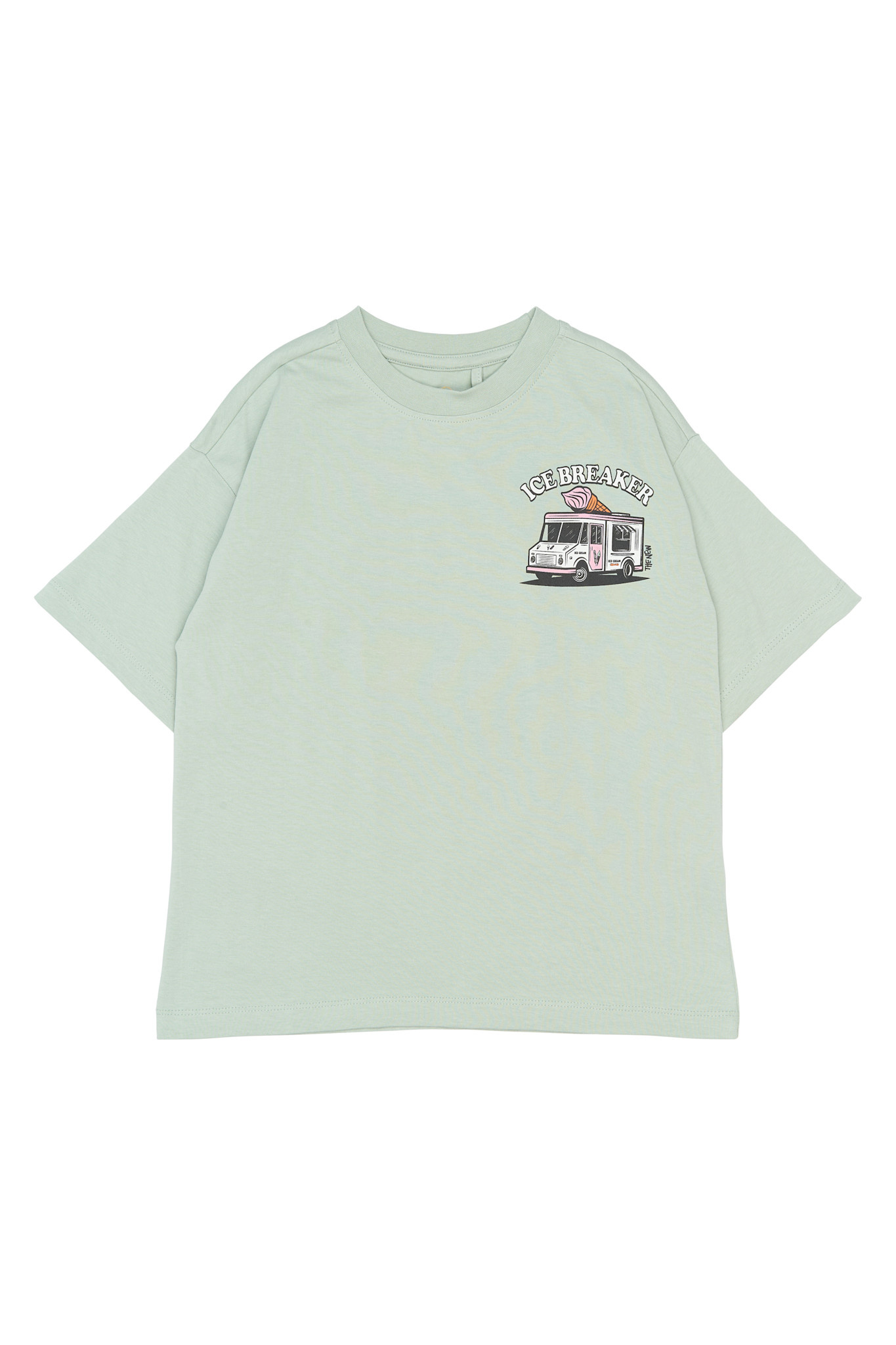 The New The New shirt Stefano aqua gray