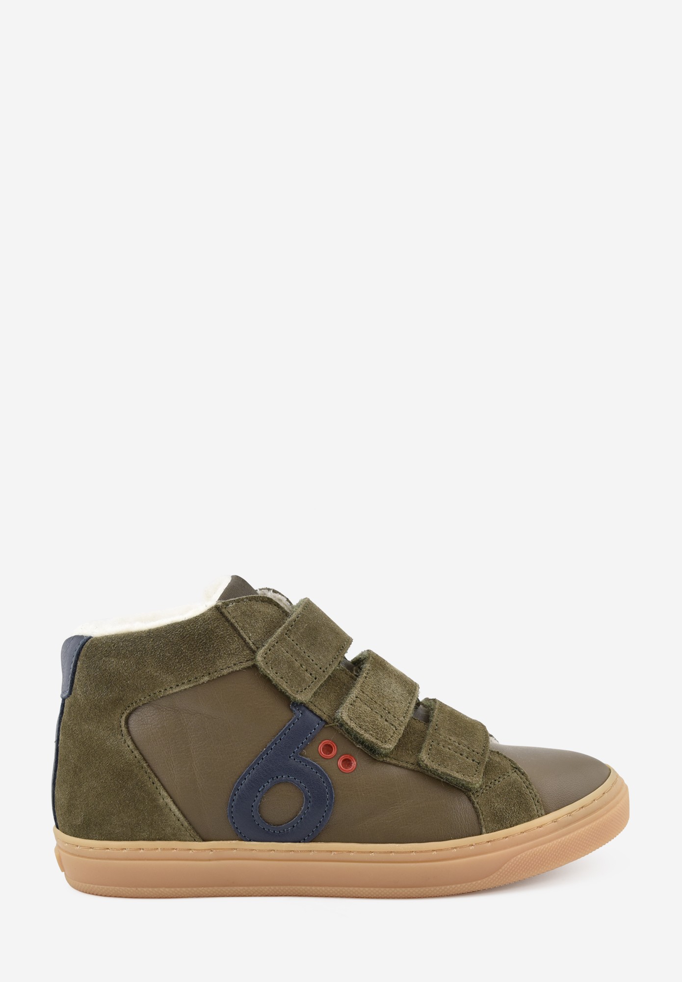 Laax logo Wollfutter Junior Khaki Blau