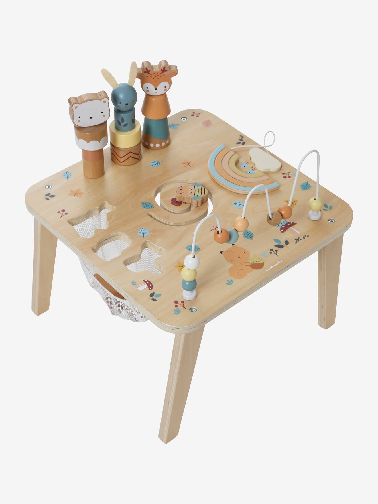 Mesa de atividades de madeira 