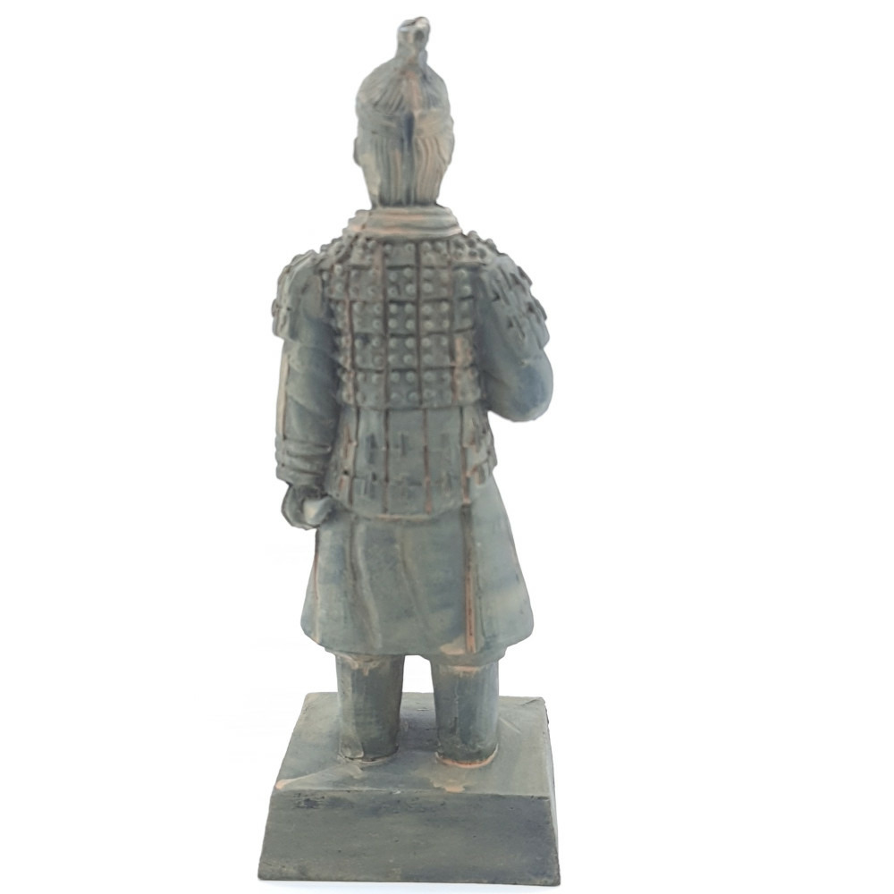 Statuette guerrier chinois qin 1 l, hauteur 14 cm, décoration aquarium