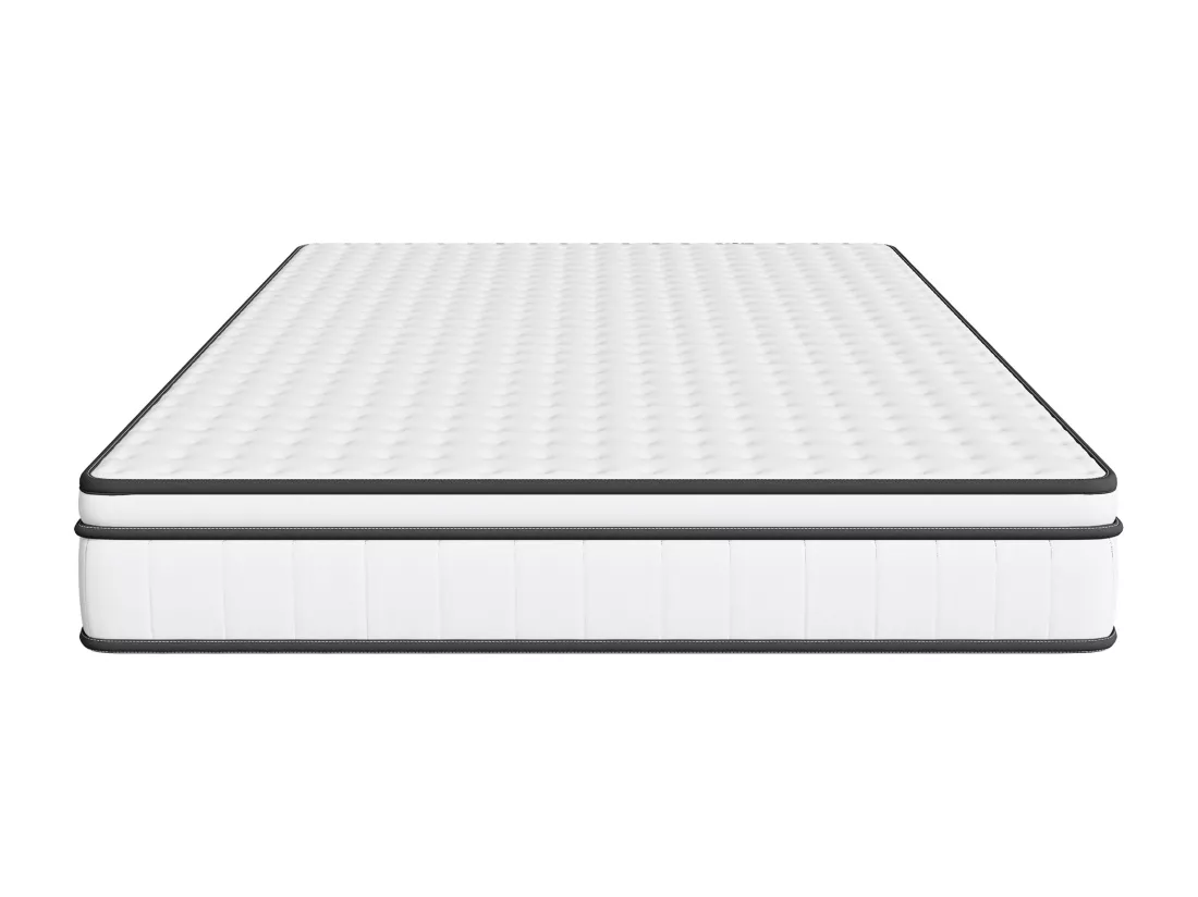 Matelas 140 x 190 cm ressorts ensachés et surmatelas intégré ép.25cm