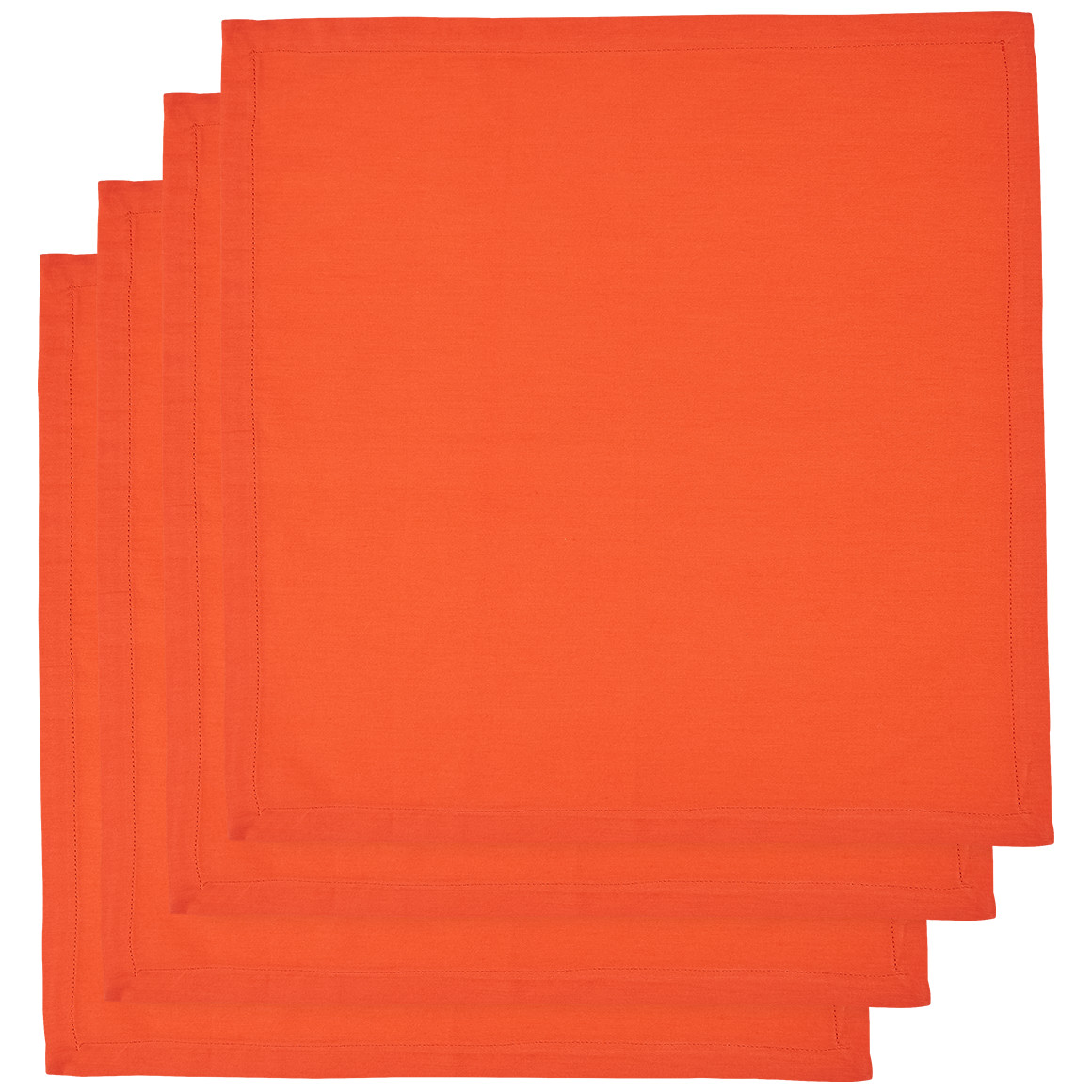 My Home 4 Servietten einfarbig orange