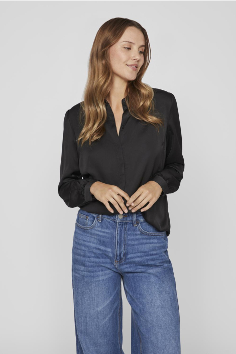 Vila zwarte dames blouse