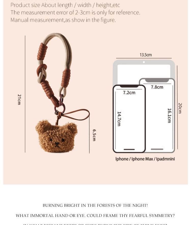Bohod - Bear pluche riem telefoonriem