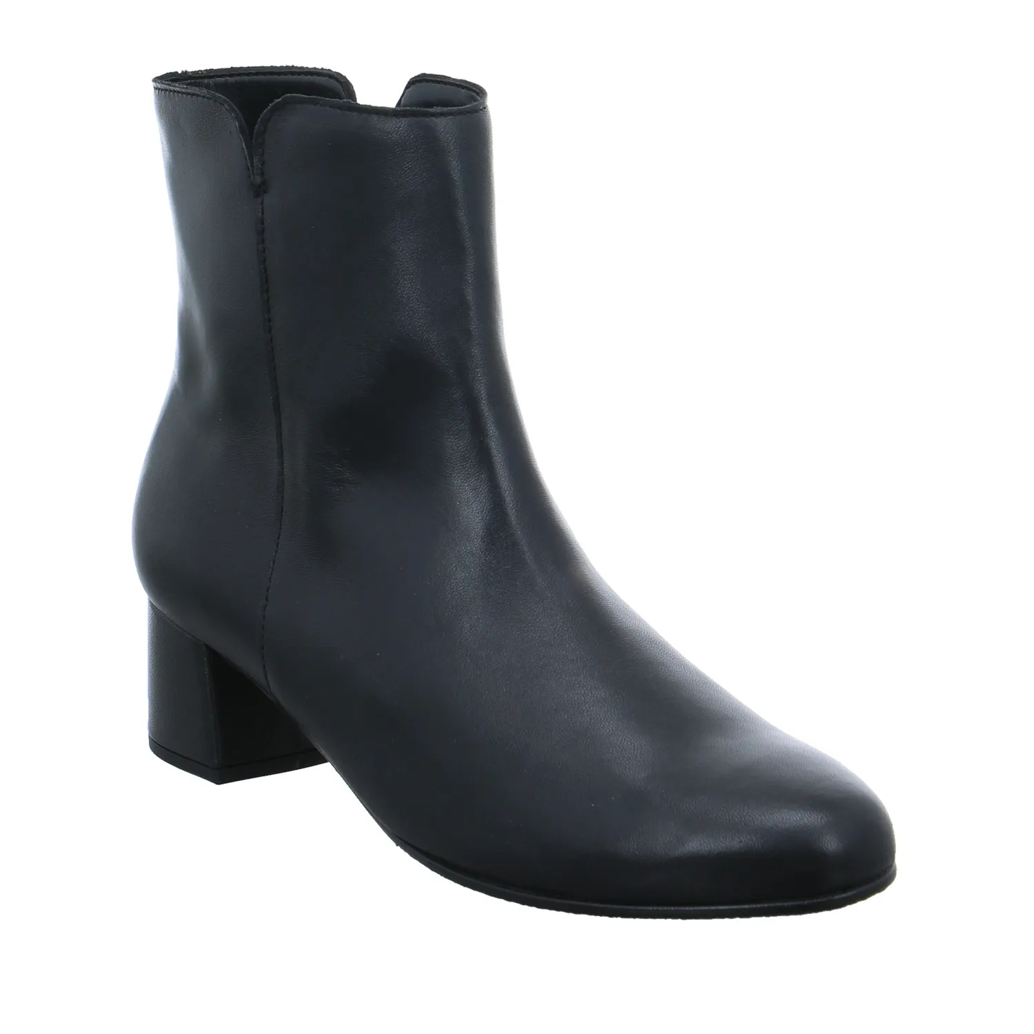 GABOR Stiefelette Schwarz Leder  mit Wechselfussbett
