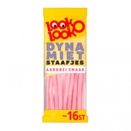Look o Look Dynamietstaafjes met aardbeiensmaak