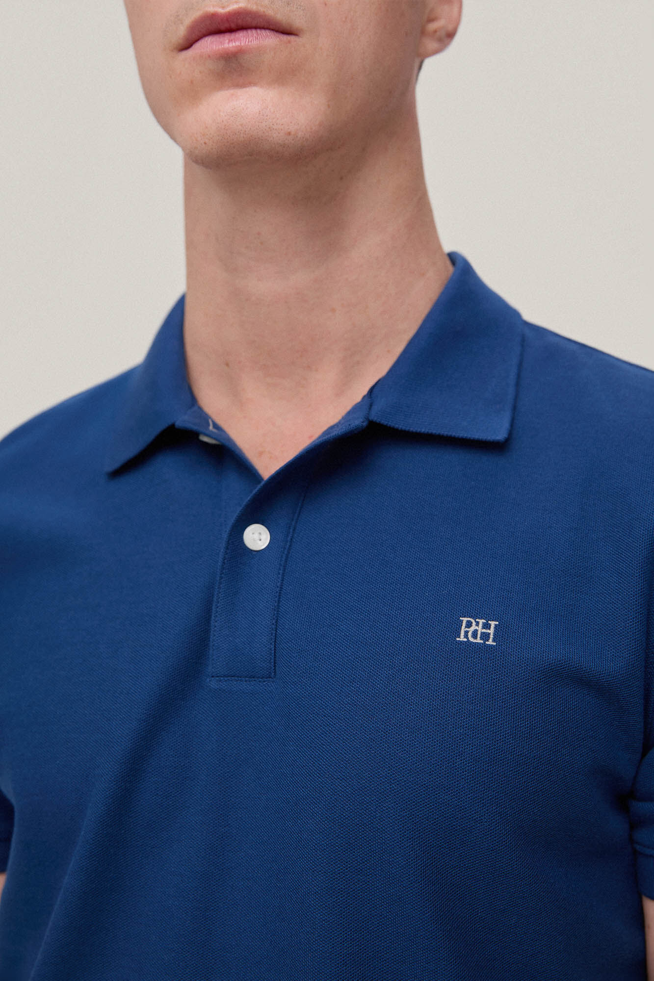 Polo slim fit anti-odor - Azul