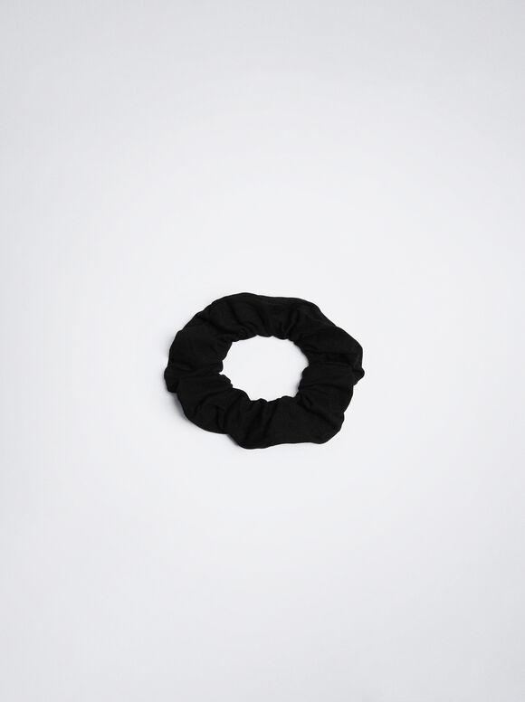 Elástico de cabelo franzido - Preto